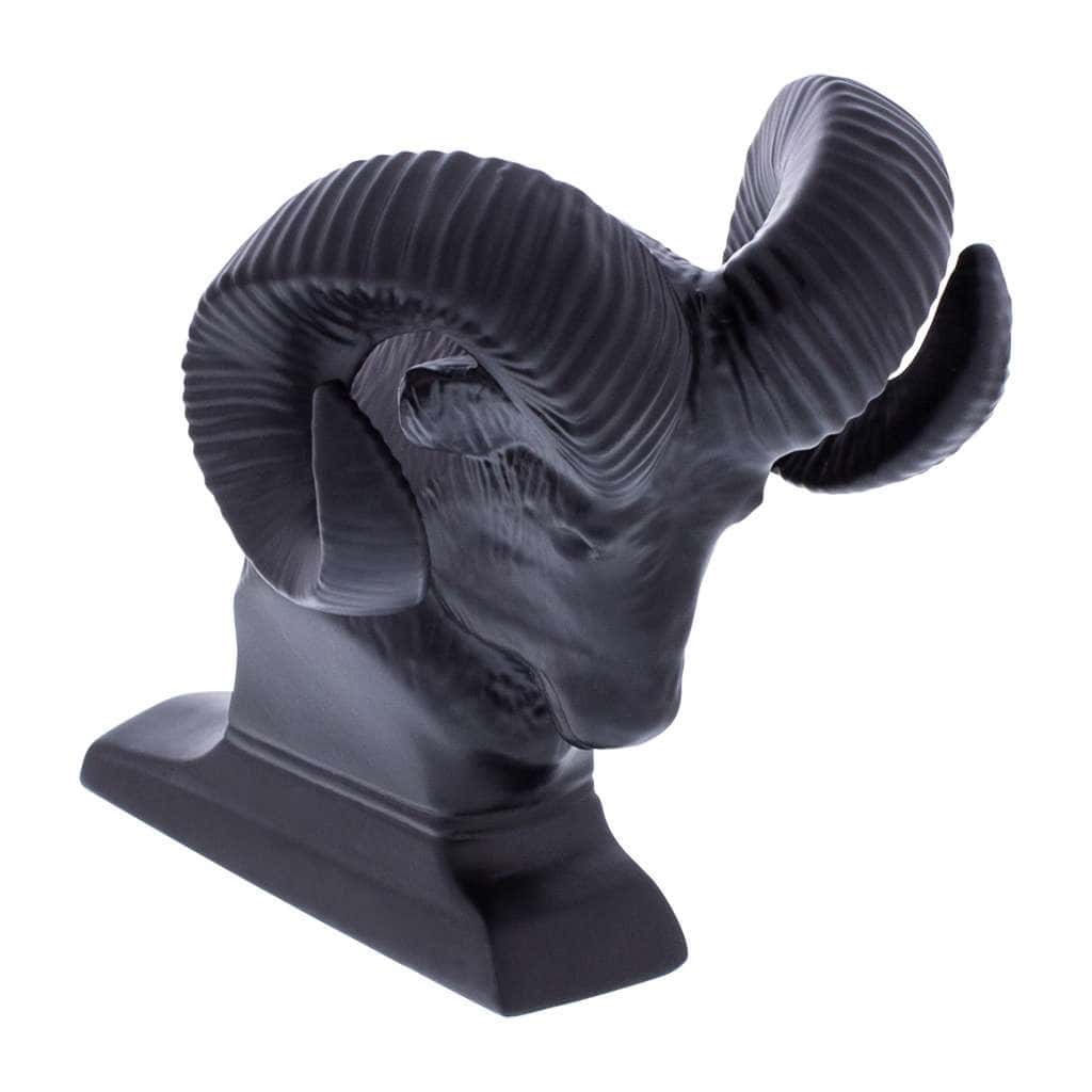 Die-Cast Bighorn Hood Ornament – Matte Black 3 Die-Cast Bighorn Hood Ornament – Matte Black