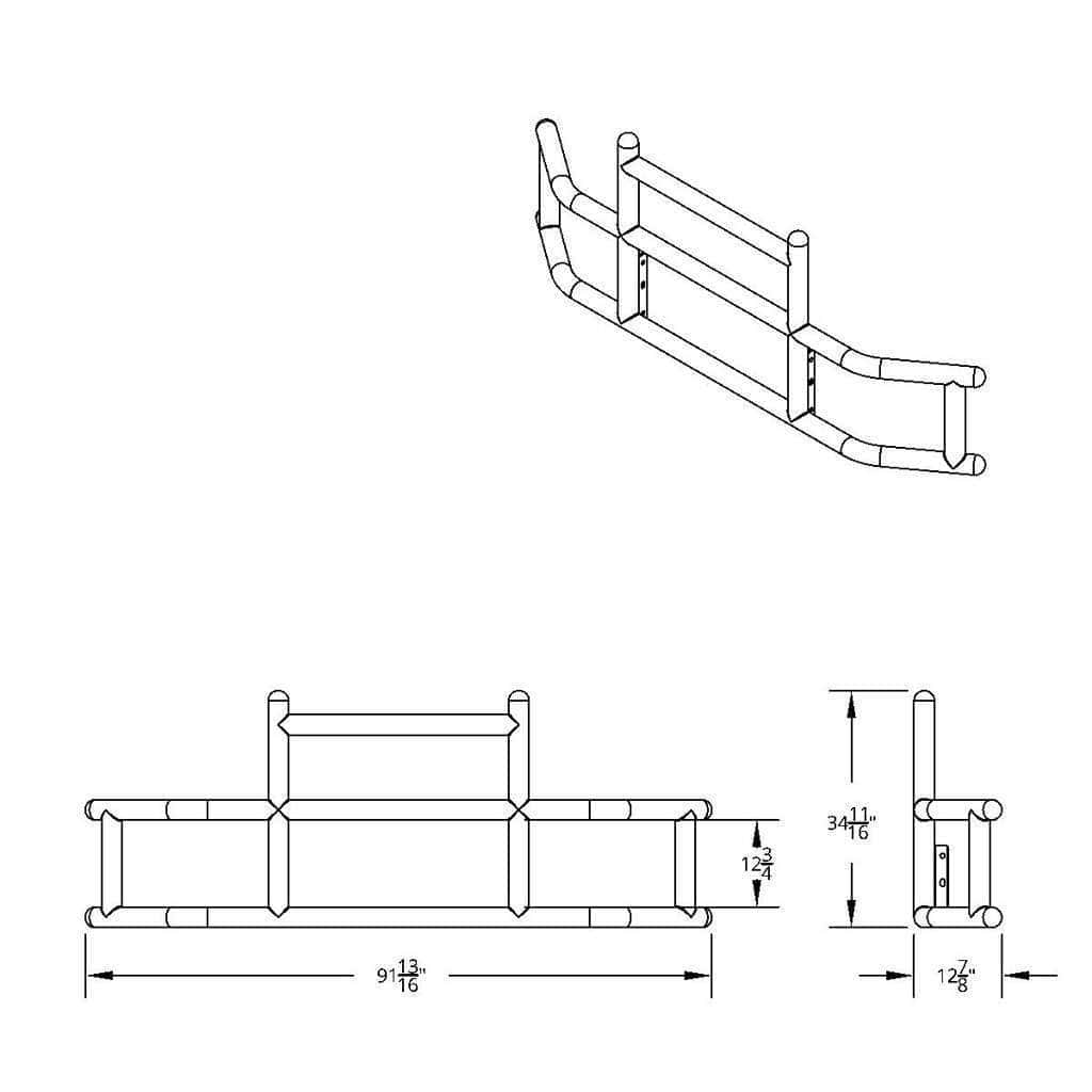 Highwayshield I20 R-304 Stainless Steel Grille Guard &Amp; Bracket Kit 2013-2021 Kenworth T680 8 HighwayShield I20 R-304 Stainless Steel Grille Guard & Bracket Kit 2013-2021 Kenworth T680