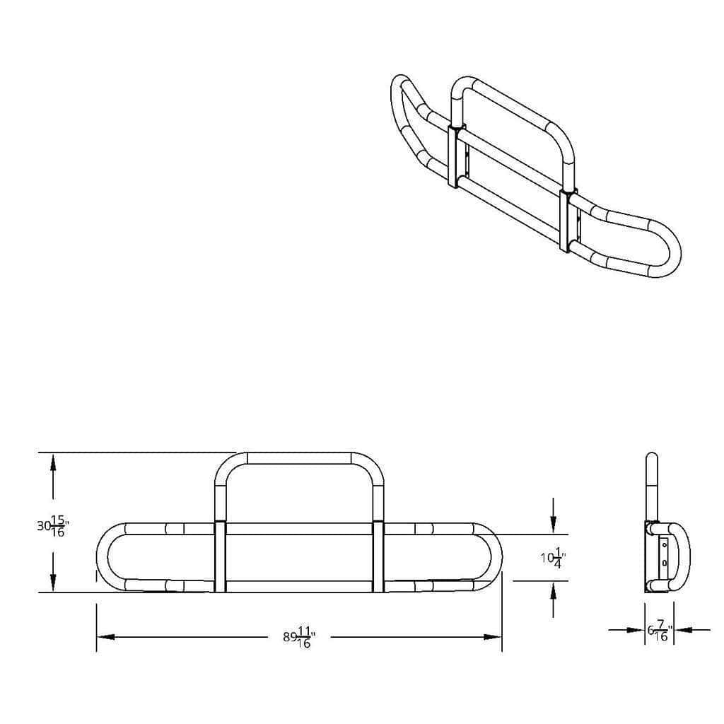 Highwayshield I30-304 Stainless Steel Grille Guard &Amp; Bracket Kit For 2003-2017 Volvo Vnl 8 HighwayShield I30-304 Stainless Steel Grille Guard & Bracket Kit For 2003-2017 Volvo VNL