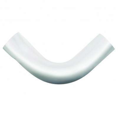 Chrome 90 Degree Exhaust Expanded Elbow, 5" I.D. To 5" O.D. - 18" X 18"
