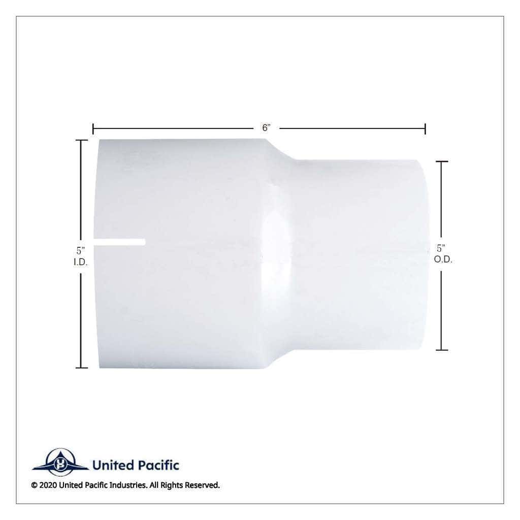 Aluminized Exhaust Connector 5" I.D. To 5" O.D.