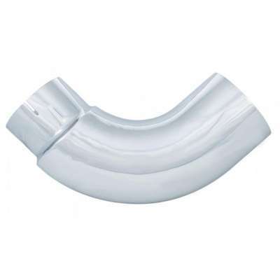 Chrome 90 Degree Exhaust Elbow, Reduce 7" O.D. To 5" O.D. - 24" X 24"