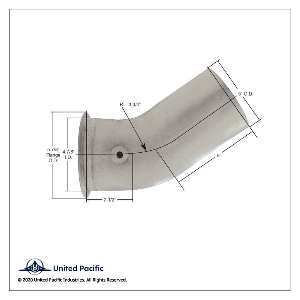 Aluminized Exhaust Elbow For Freightliner Classic 04-16460-009