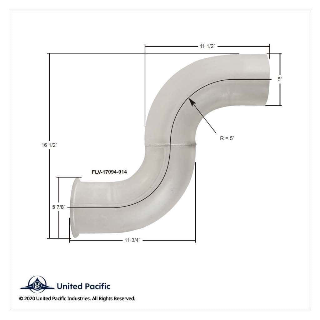 Aluminized Exhaust Elbow For Freightliner 04-17094-014