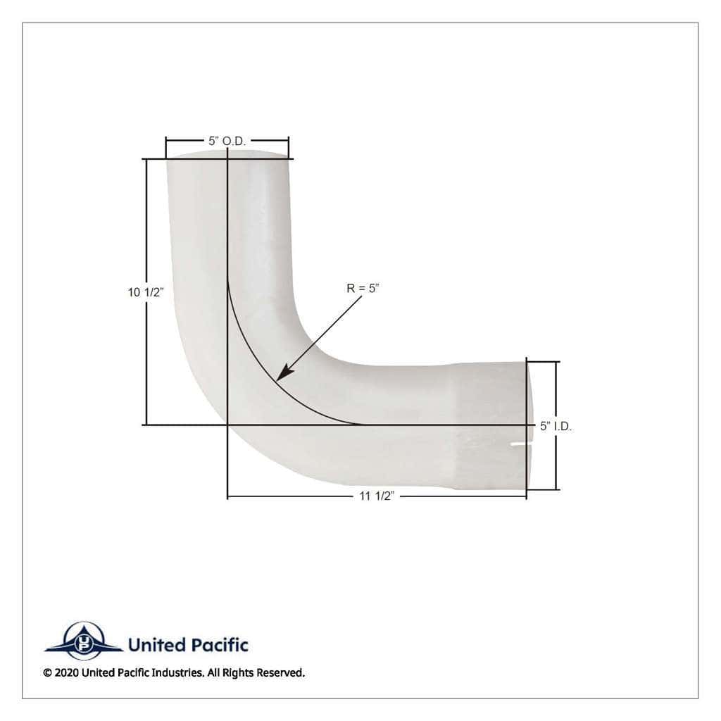 Aluminized 90 Degree Exhaust Elbow For Kenworth