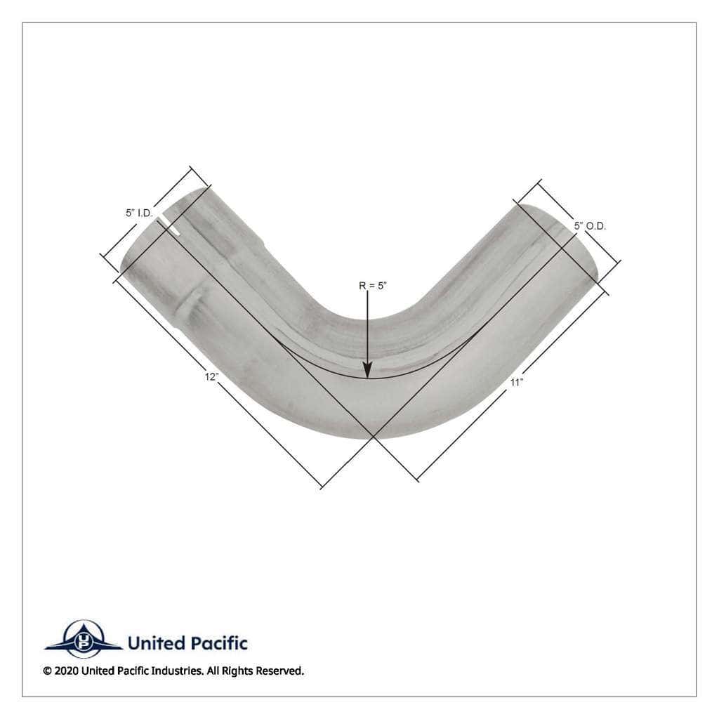 Aluminized 90 Degree Exhaust Elbow For Peterbilt 379