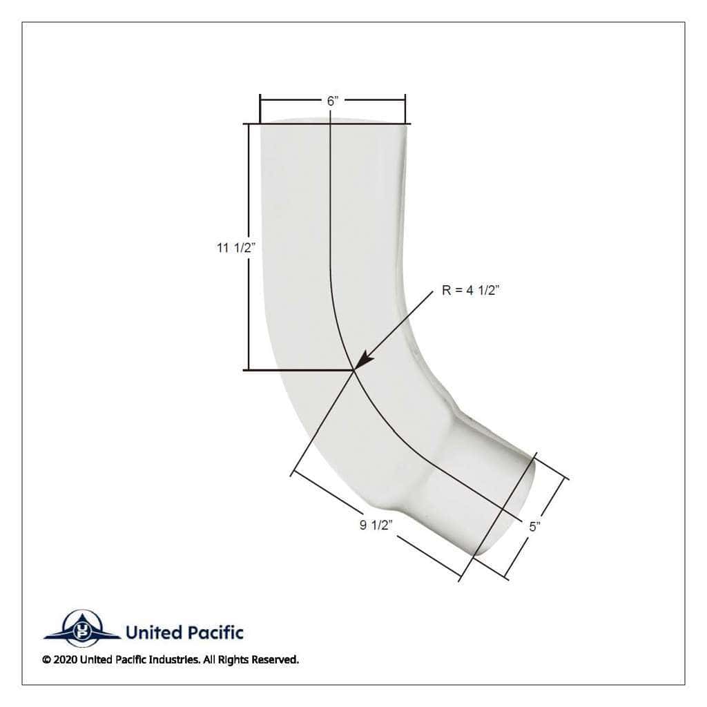 Chrome 58 Degree Angled Exhaust Elbow For Peterbilt 379 - 6&Quot; Od To 5&Quot; Od 3 Chrome 58 Degree Angled Exhaust Elbow For Peterbilt 379 - 6" OD To 5" OD