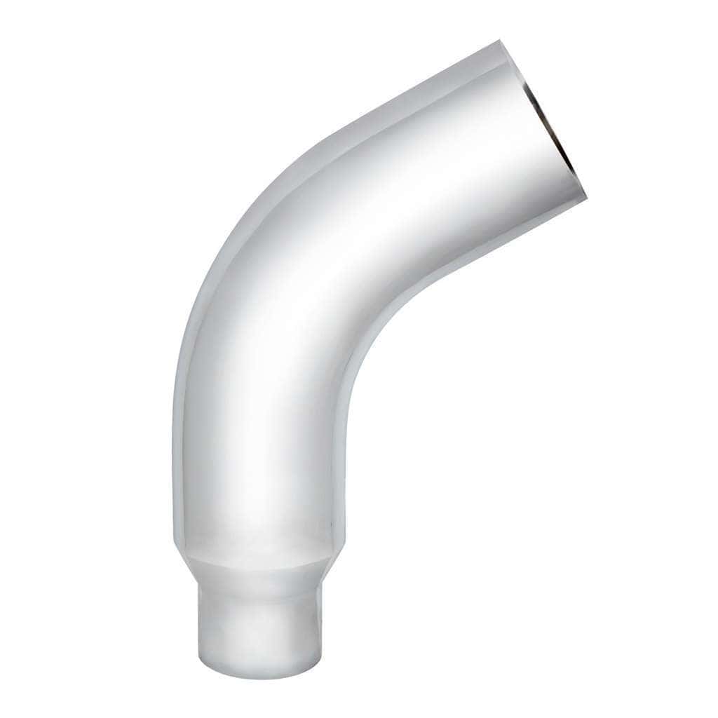 Chrome 58 Degree Angled Exhaust Elbow For Peterbilt 379 - 8" OD To 5" OD