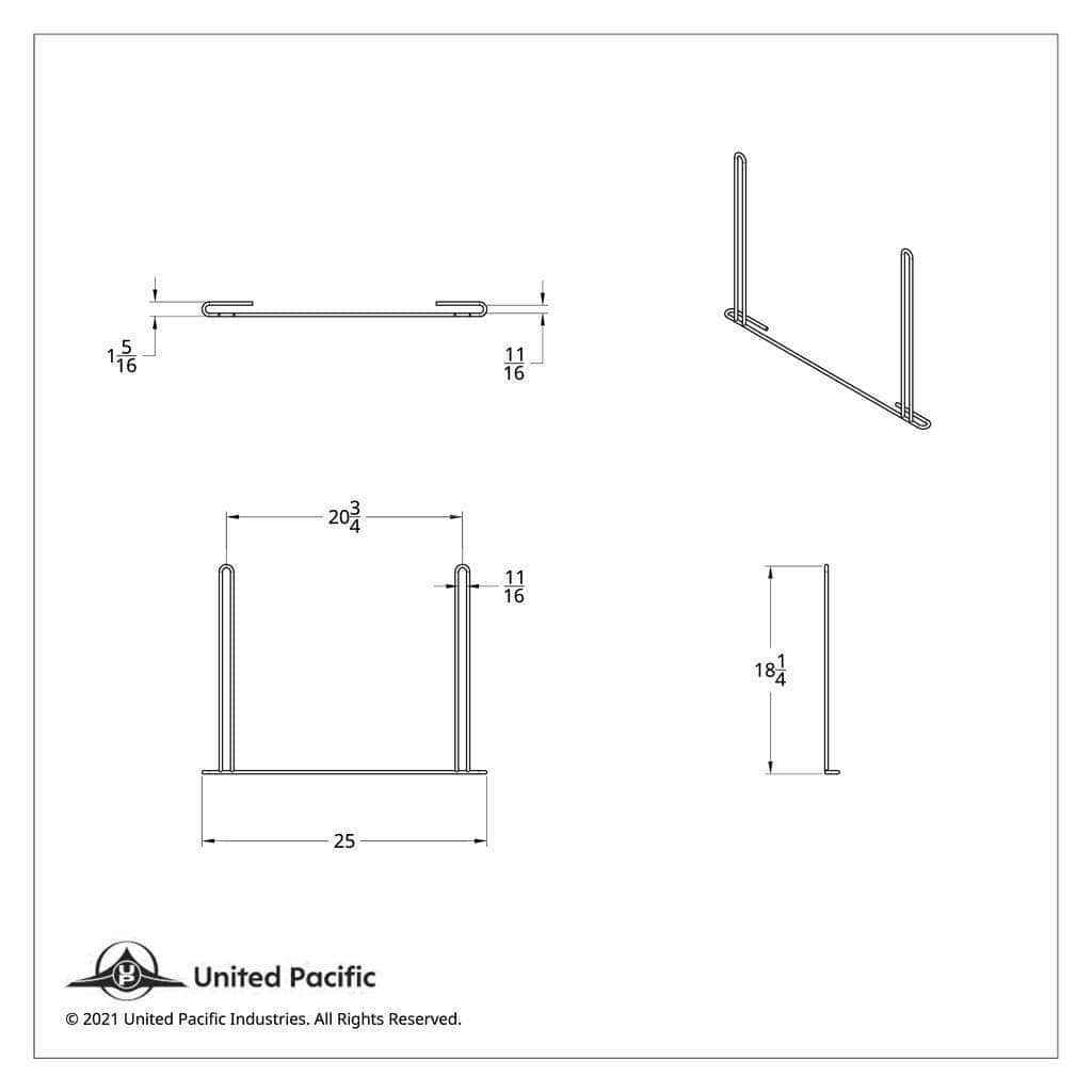 24&Quot; X 18&Quot; Chrome Anti-Sail Bracket 3 24" X 18" Chrome Anti-Sail Bracket