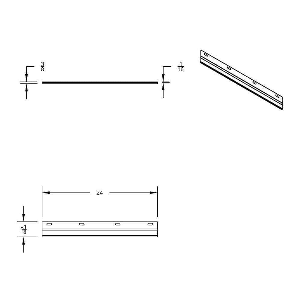 Straight Conspicuity Reflector Plate (Card Of 2) 3 Straight Conspicuity Reflector Plate (Card of 2)