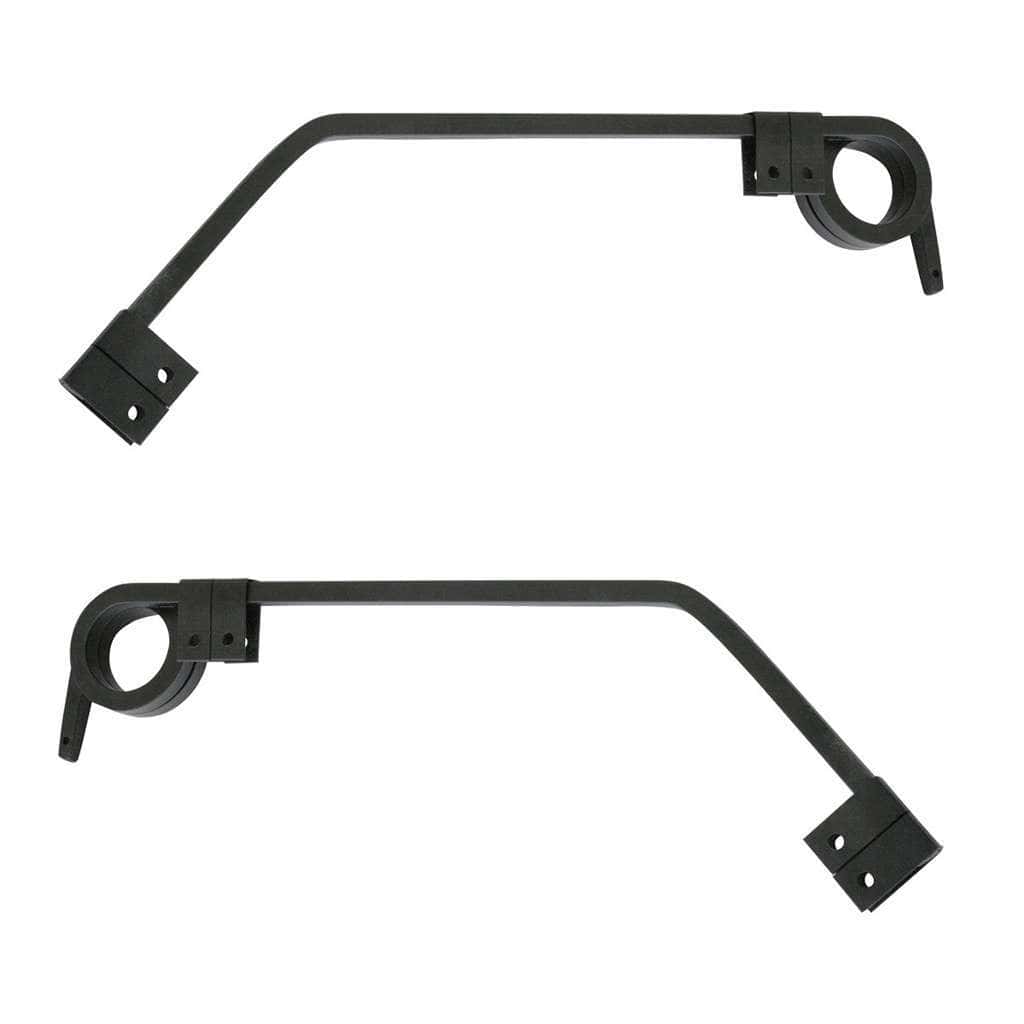 Black Angled Mud Flap Hangers (Pair)