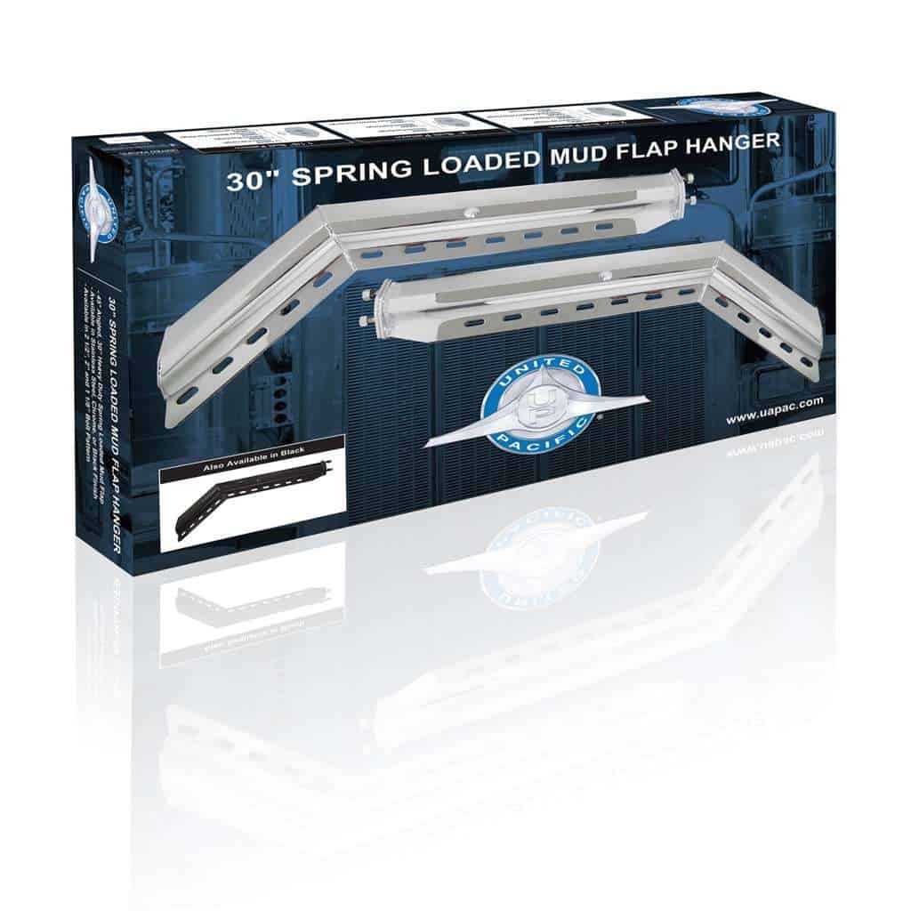 30&Quot; 430Ss 45-Degree Angled Heavy Duty Mud Flap Hangers (Pair) 6 30" 430SS 45-Degree Angled Heavy Duty Mud Flap Hangers (Pair)