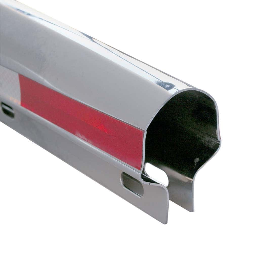 30" Stainless Steel Heavy Duty Mud Flap Hangers With Reflector (Pair)