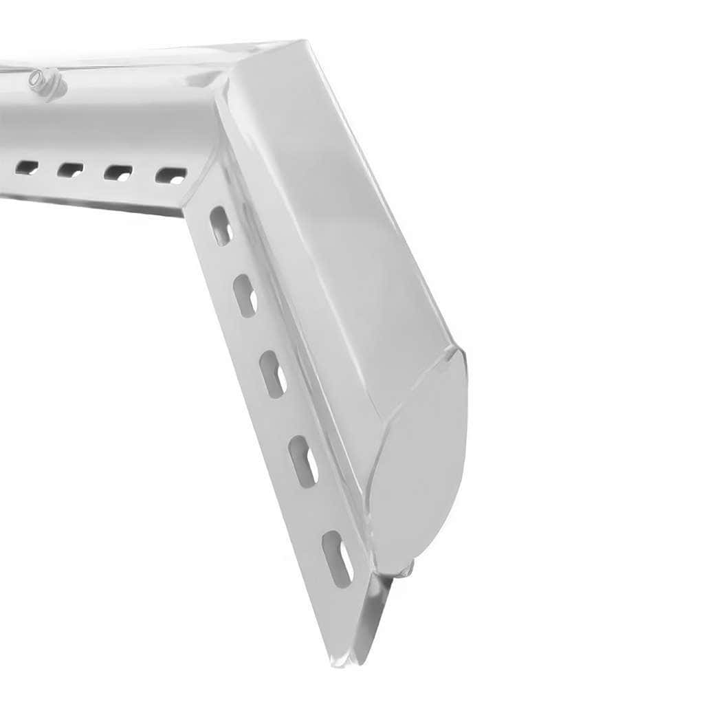 28" Chrome 45-Degree Angled Mud Flap Hangers - 1-1/8" Bolt Pattern - Competition Series (Pair)