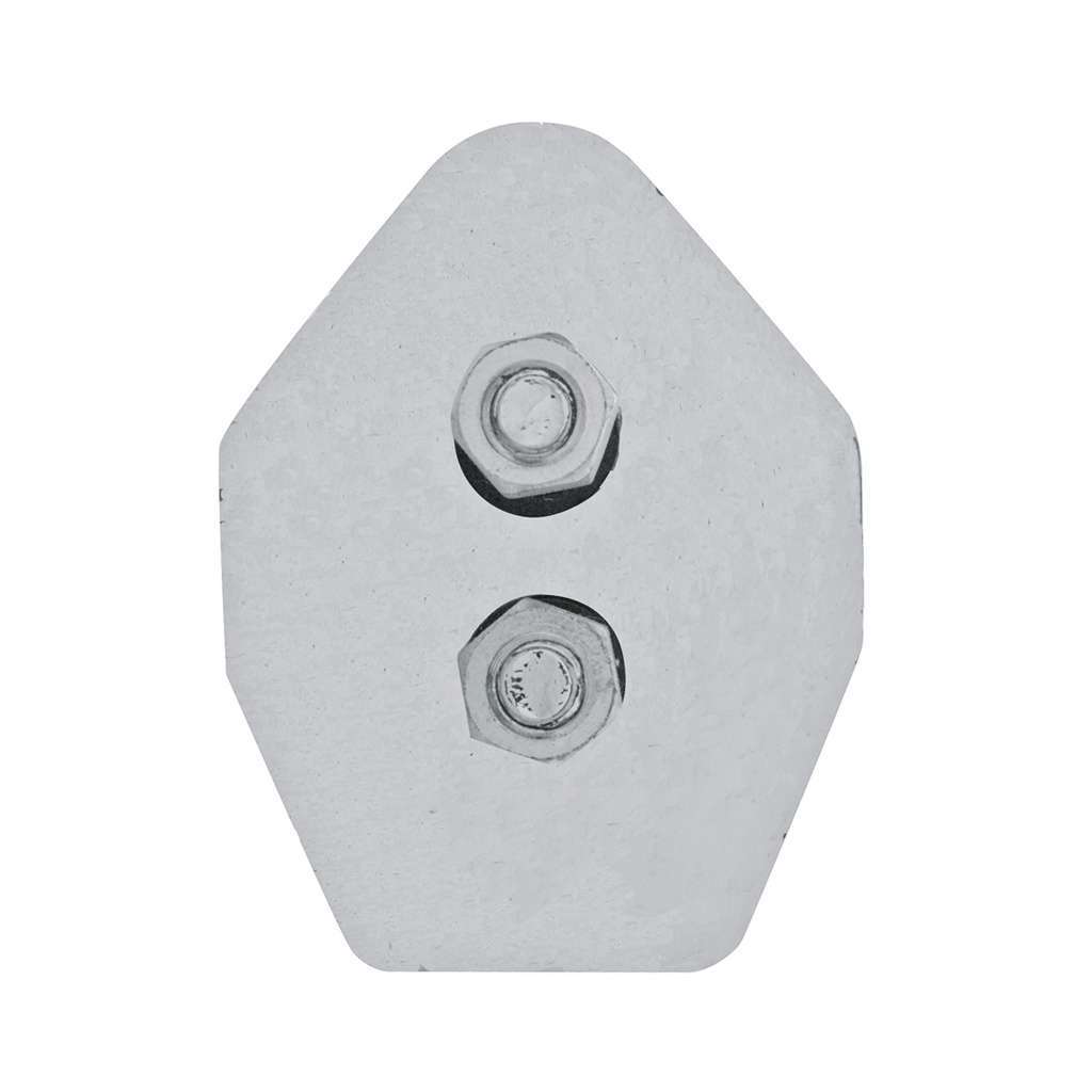 28&Quot; Chrome 45-Degree Angled Mud Flap Hangers - 1-1/8&Quot; Bolt Pattern - Competition Series (Pair) 3 28" Chrome 45-Degree Angled Mud Flap Hangers - 1-1/8" Bolt Pattern - Competition Series (Pair)