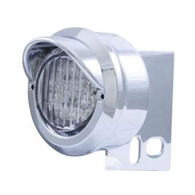 9 LED Mud Flap Hanger End Light With Visor - Red LED