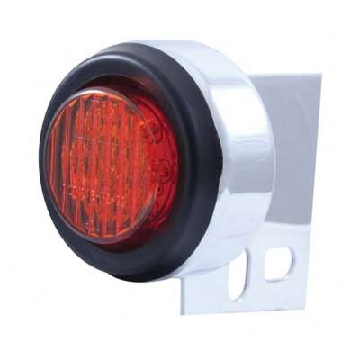 9 LED Mud Flap Hanger End Light With Grommet - Red LED