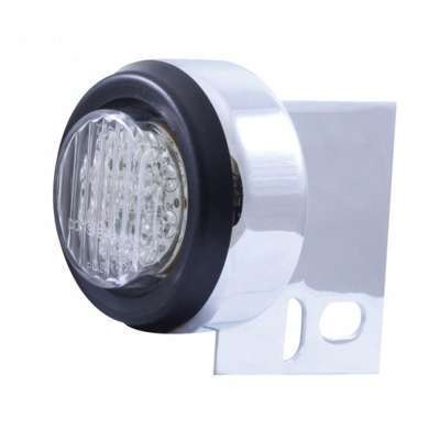 9 LED Mud Flap Hanger End Light With Grommet - Amber LED