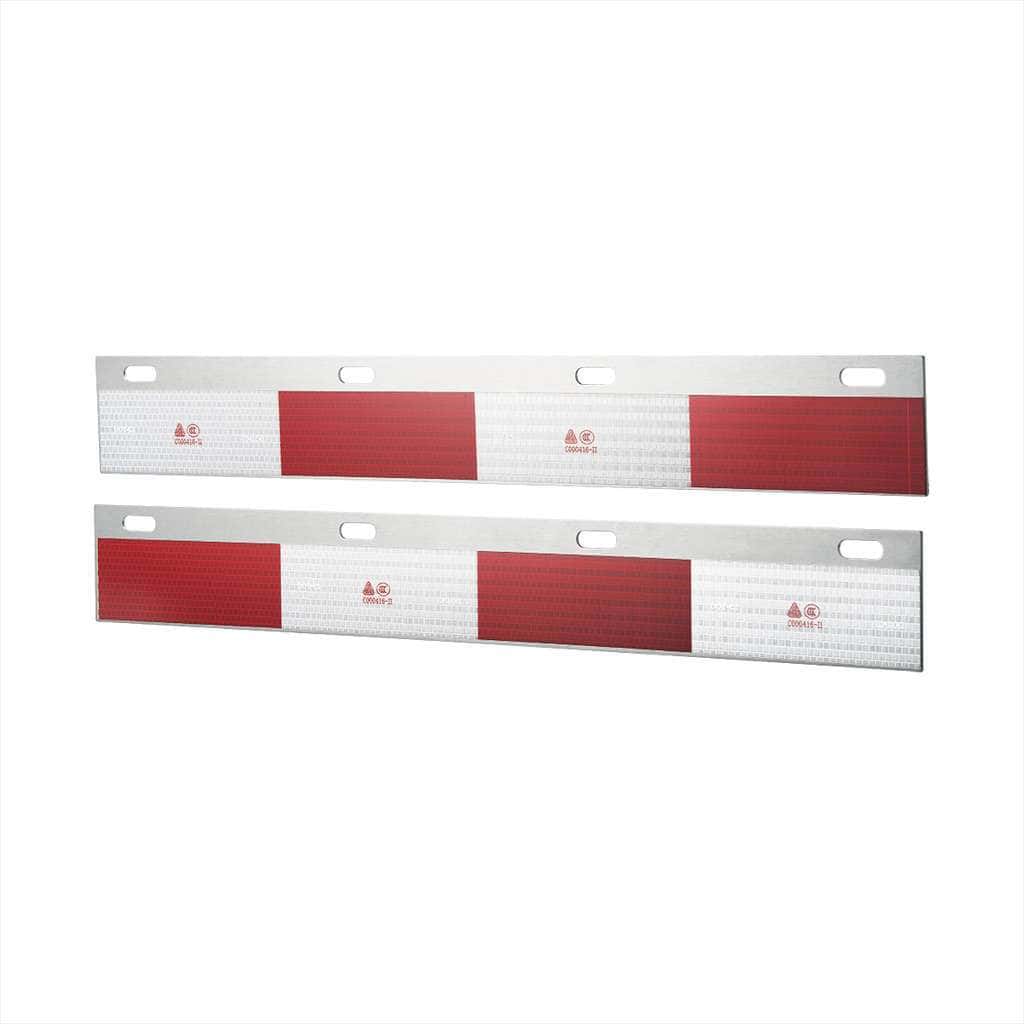 Aluminum Straight Conspicuity Reflector Top Flap Plates (Bulk)