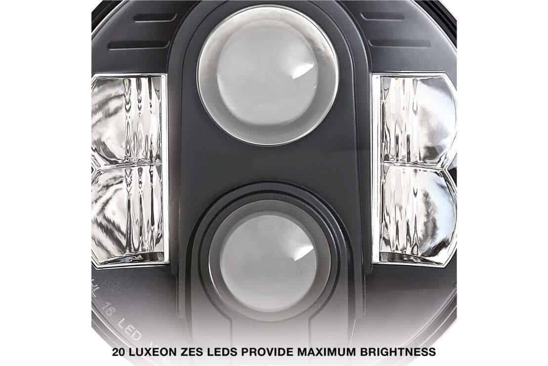 Procomp Jeep Headlights: 7&Quot; Round Led Hi/Lo (07-18 Jk) 3 ProComp Jeep Headlights: 7" Round LED Hi/Lo (07-18 JK)
