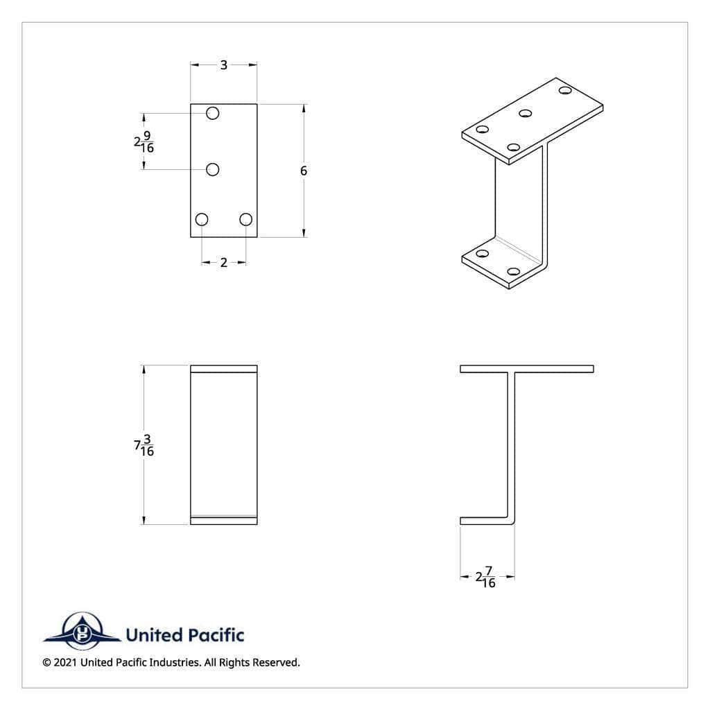 Black Mounting Bracket (Pair)