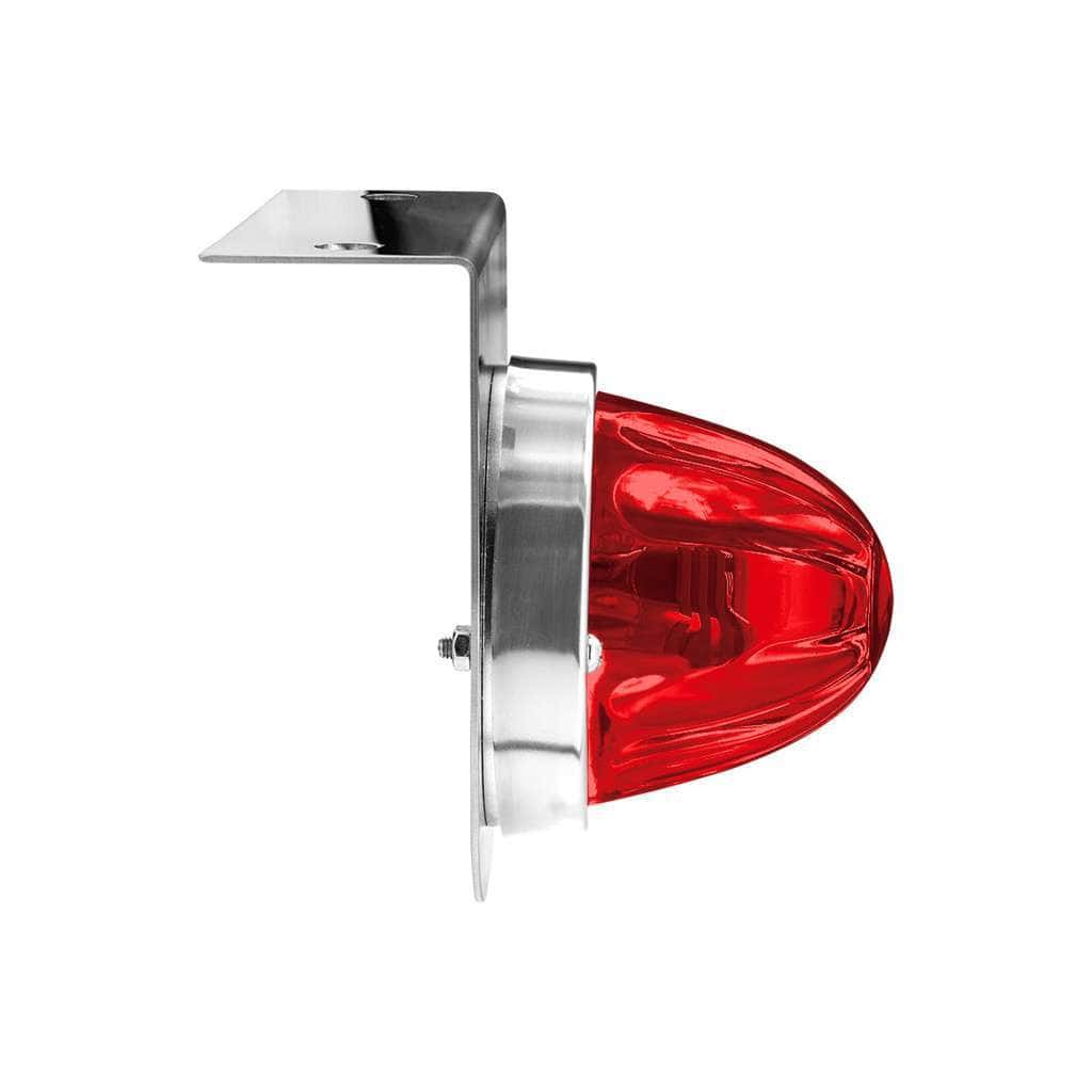 Dual Function Glass Watermelon Light With Stainless Steel Light Bracket Kit With Led Bulb-Red Led/Red Lens 4 Dual Function Glass Watermelon Light With Stainless Steel Light Bracket Kit With LED Bulb-Red LED/Red Lens