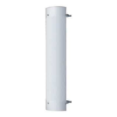 48" Tall 180 Degree Stainless Exhaust Muffler Shield For 5" Diameter Exhaust - Plain