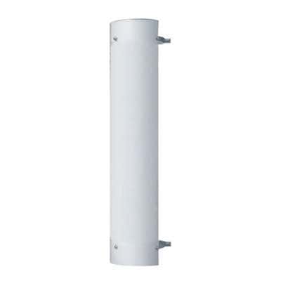 48" Tall 180 Degree Stainless Exhaust Muffler Shield For 8" Diameter Exhaust - Plain