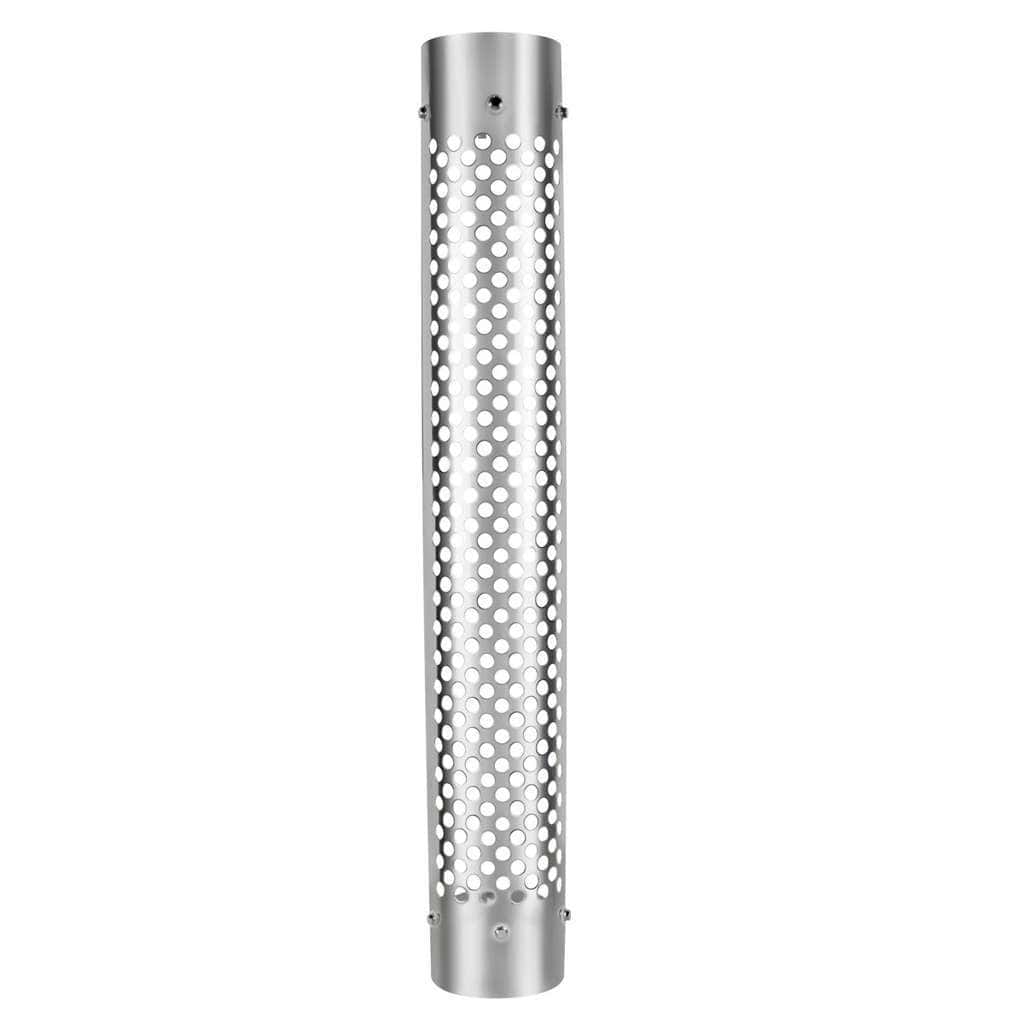 48" Tall 180 Degree Stainless Exhaust Muffler Shield For 5" Diameter Exhaust - Round Slot