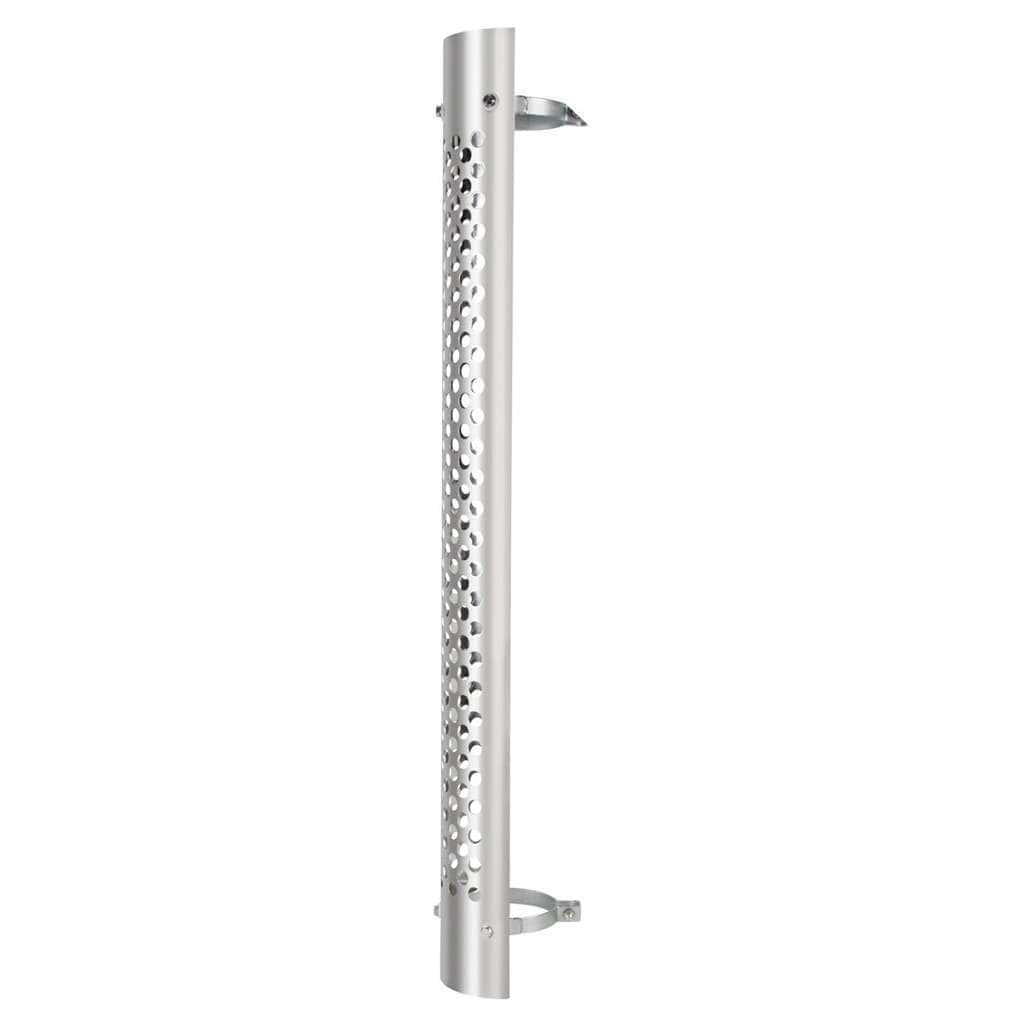 48" Tall 180 Degree Stainless Exhaust Muffler Shield For 5" Diameter Exhaust - Round Slot