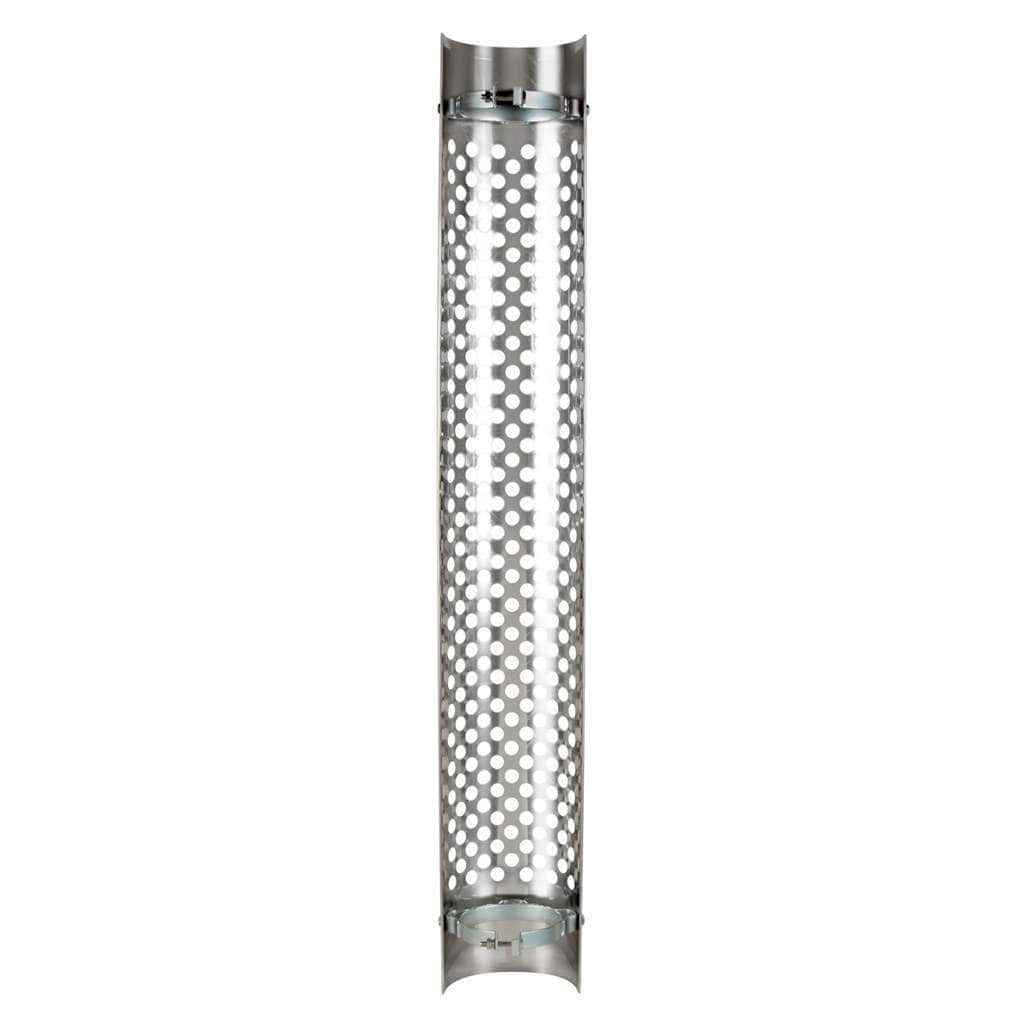 48&Quot; Tall 180 Degree Stainless Exhaust Muffler Shield For 5&Quot; Diameter Exhaust - Round Slot 3 48" Tall 180 Degree Stainless Exhaust Muffler Shield For 5" Diameter Exhaust - Round Slot