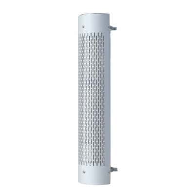 48" Tall 180 Degree Stainless Exhaust Muffler Shield For 8" Diameter Exhaust - Vertical Slot
