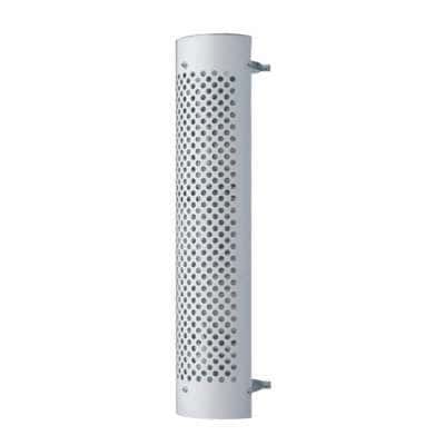 48" Tall 270 Degree Stainless Exhaust Muffler Shield For 9" Diameter Exhaust - Round Slot