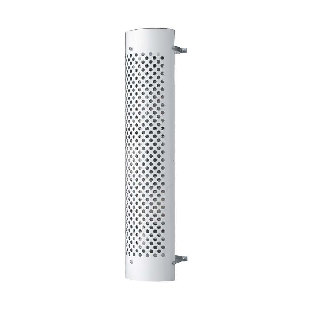 48" Tall 270 Degree Stainless Exhaust Muffler Shield For 10" Diameter Exhaust - Round Slot