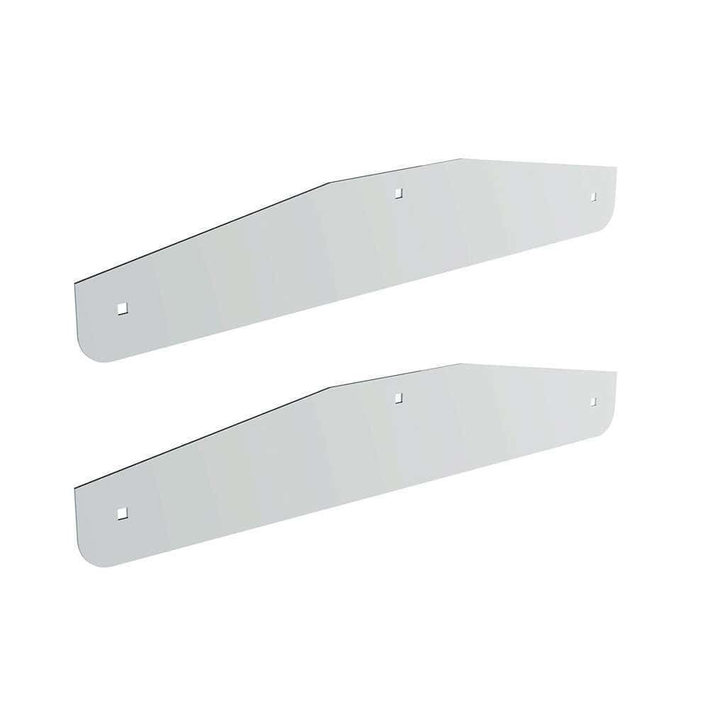 24" x 4" Stainless Steel Bottom Mud Flap Plate - Bolt Thru