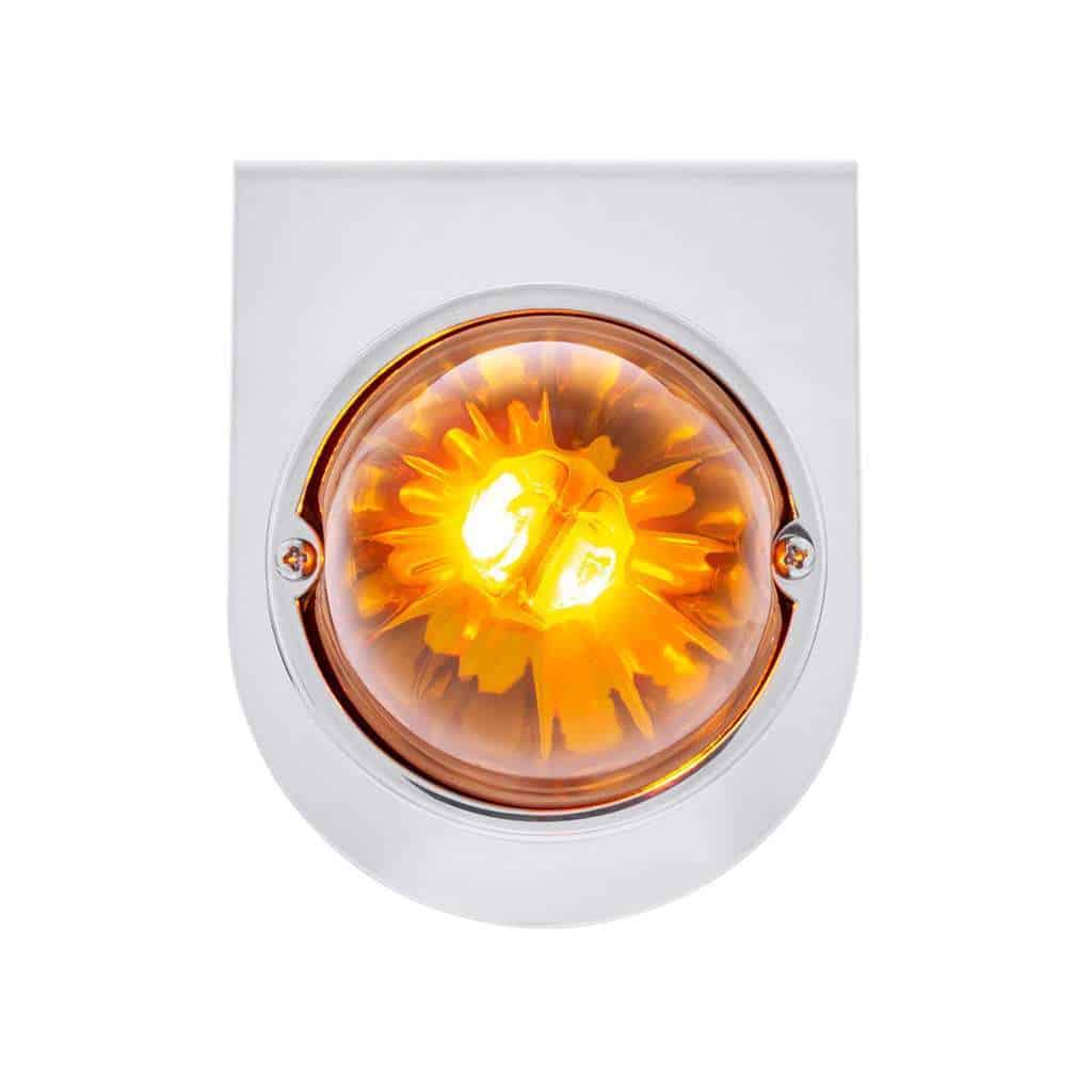 Ultraburst Glass Watermelon Light With Stainless Steel Light Bracket Kit-Amber Led/Amber Lens 3 UltraBurst Glass Watermelon Light With Stainless Steel Light Bracket Kit-Amber LED/Amber Lens