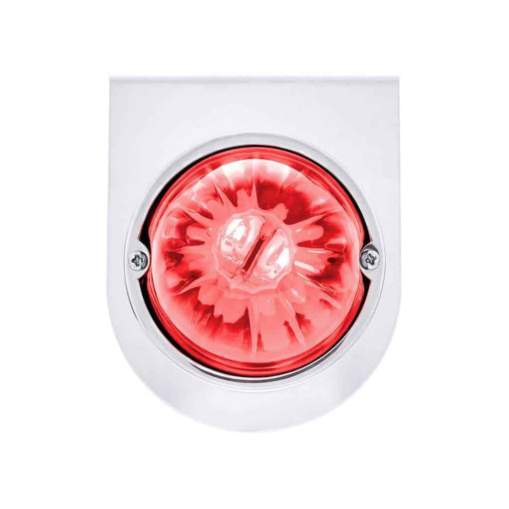 Ultraburst Glass Watermelon Light With Stainless Steel Light Bracket Kit-Red Led/Clear Lens 3 UltraBurst Glass Watermelon Light With Stainless Steel Light Bracket Kit-Red LED/Clear Lens