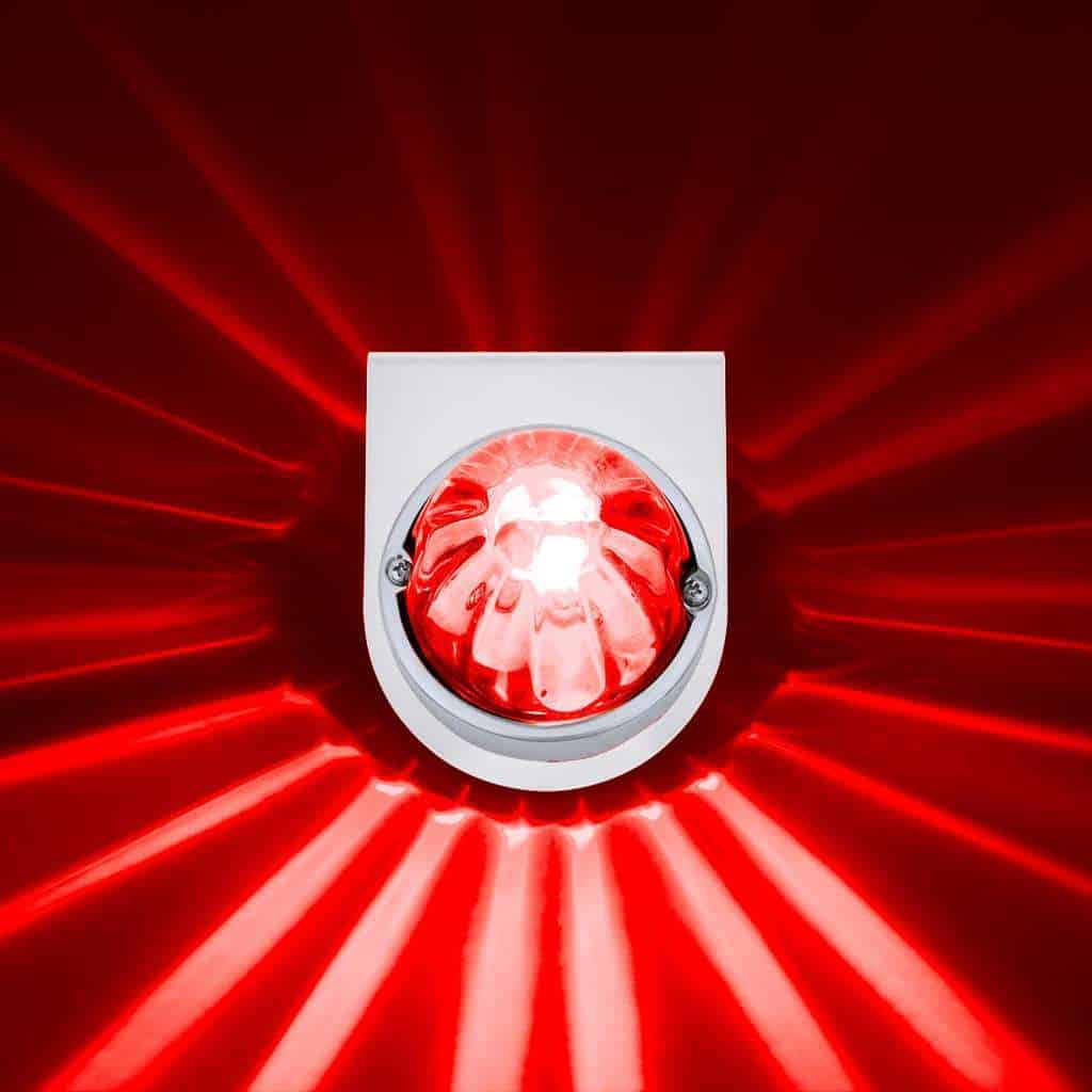 Ultraburst Glass Watermelon Light With Stainless Steel Light Bracket Kit-Red Led/Clear Lens 8 UltraBurst Glass Watermelon Light With Stainless Steel Light Bracket Kit-Red LED/Clear Lens