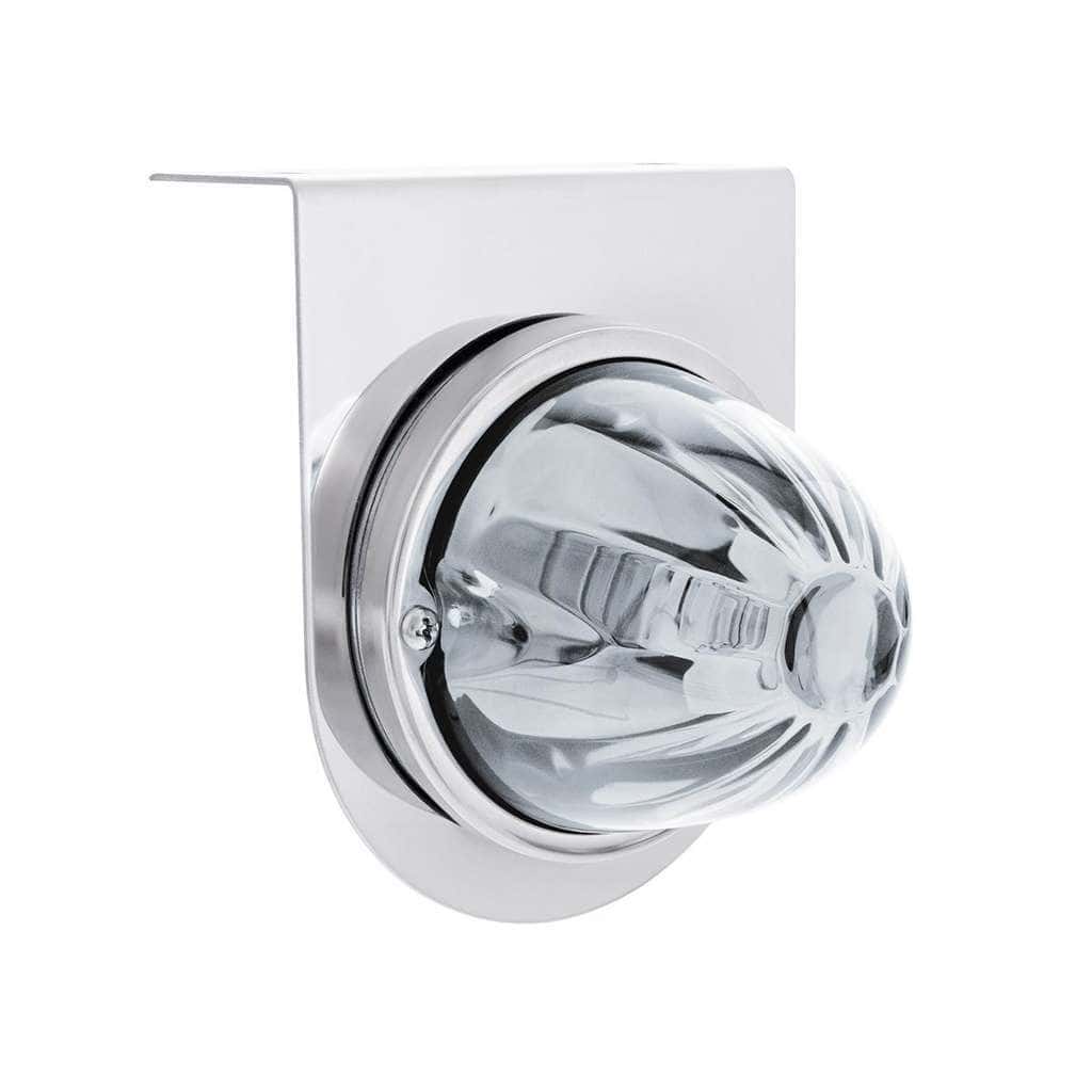 UltraBurst Glass Watermelon Light With Stainless Steel Light Bracket Kit-White LED/Clear Lens