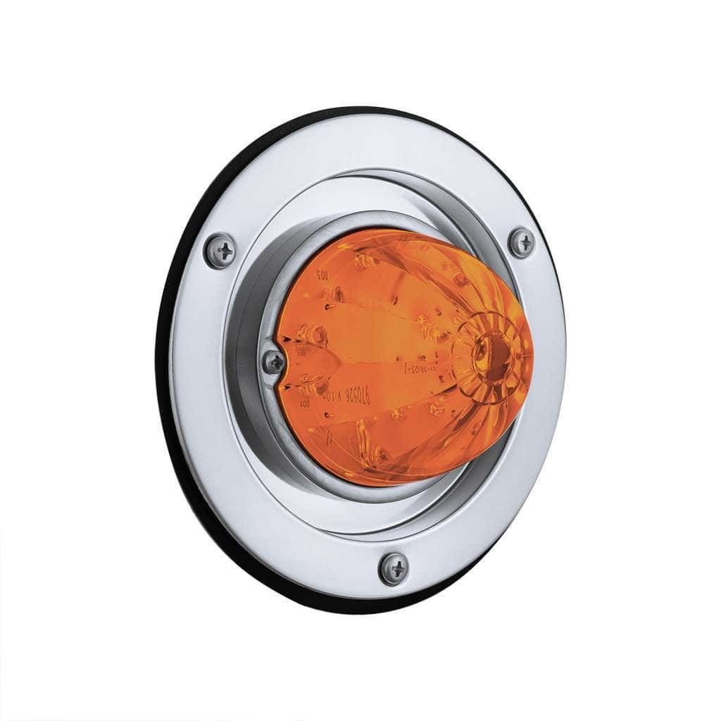 17 Led Dual Function Watermelon Light Sleeper Bunk Kit With 304 Stainless Steel Bezel-Amber Led/Amber Lens 3 17 LED Dual Function Watermelon Light Sleeper Bunk Kit With 304 Stainless Steel Bezel-Amber LED/Amber Lens