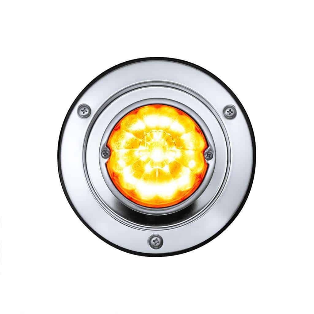17 Led Dual Function Watermelon Light Sleeper Bunk Kit With 304 Stainless Steel Bezel-Amber Led/Amber Lens 4 17 LED Dual Function Watermelon Light Sleeper Bunk Kit With 304 Stainless Steel Bezel-Amber LED/Amber Lens