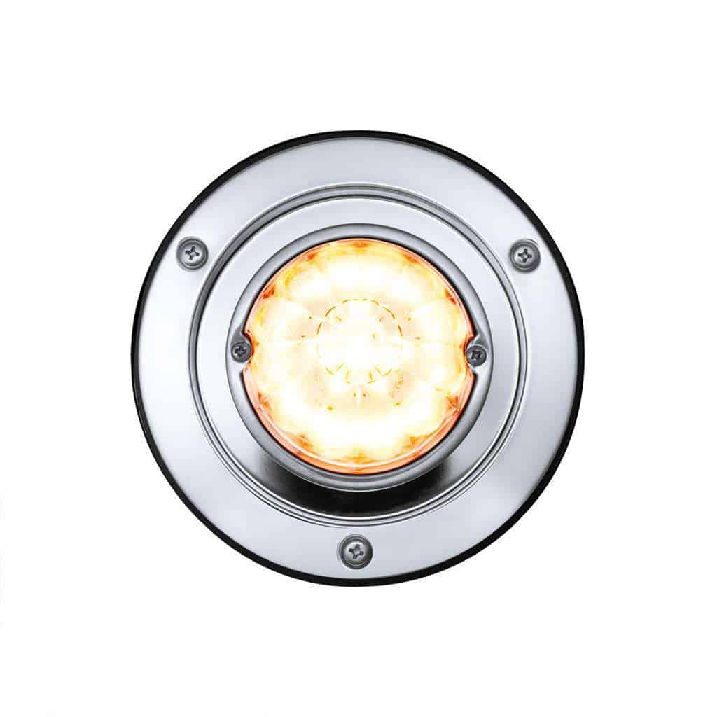 17 Led Dual Function Watermelon Light Sleeper Bunk Kit With 304 Stainless Steel Bezel-Amber Led/Clear Lens 4 17 LED Dual Function Watermelon Sleeper Bunk Kit With 304 Stainless Steel Bezel-Amber LED/Clear Lens