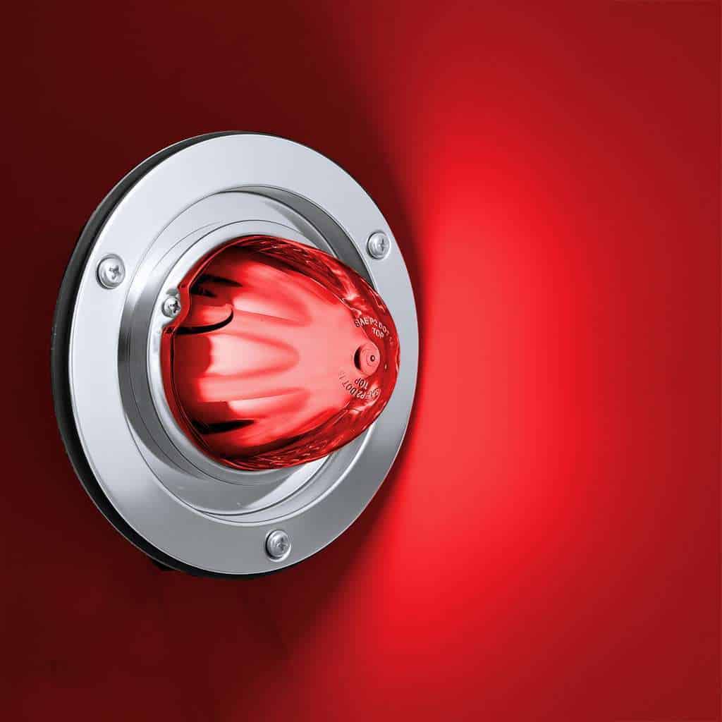 9 Led Dual Function Glolight Watermelon Sleeper Bunk Kit With 304 Stainless Steel Bezel-Red Led/Red Lens 10 9 LED Dual Function GloLight Watermelon Sleeper Bunk Kit With 304 Stainless Steel Bezel-Red LED/Red Lens