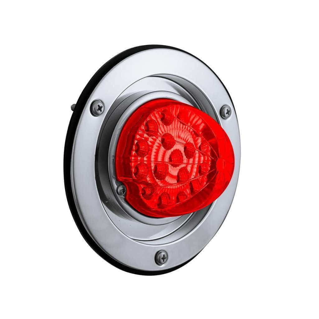 17 Led Dual Function Watermelon Reflector Light Sleeper Bunk Kit With 304 Ss Bezel-Red Led/Red Lens 3 17 LED Dual Function Watermelon Reflector Light Sleeper Bunk Kit With 304 SS Bezel-Red LED/Red Lens
