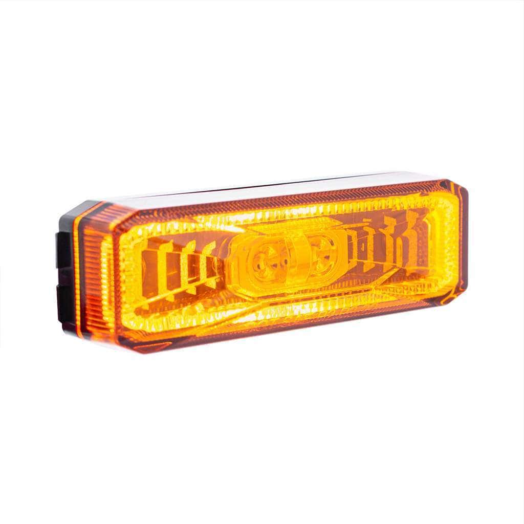 10 Led Rectangular Abyss Light (Clearance/Marker) - Amber Led/Amber Lens 3 10 LED Rectangular Abyss Light (Clearance/Marker) - Amber LED/Amber Lens