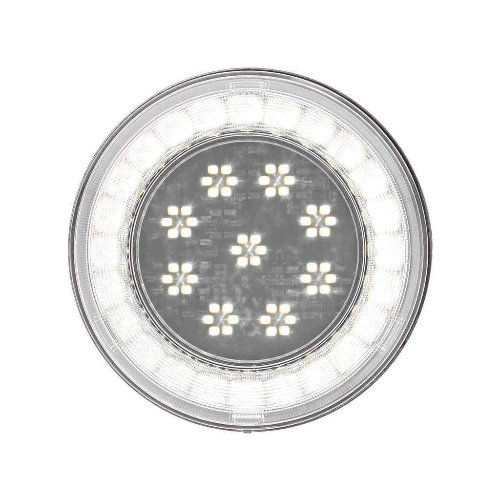 33 LED 4" Round Lumos Light S-Series (Back-Up) - White LED/Clear Lens