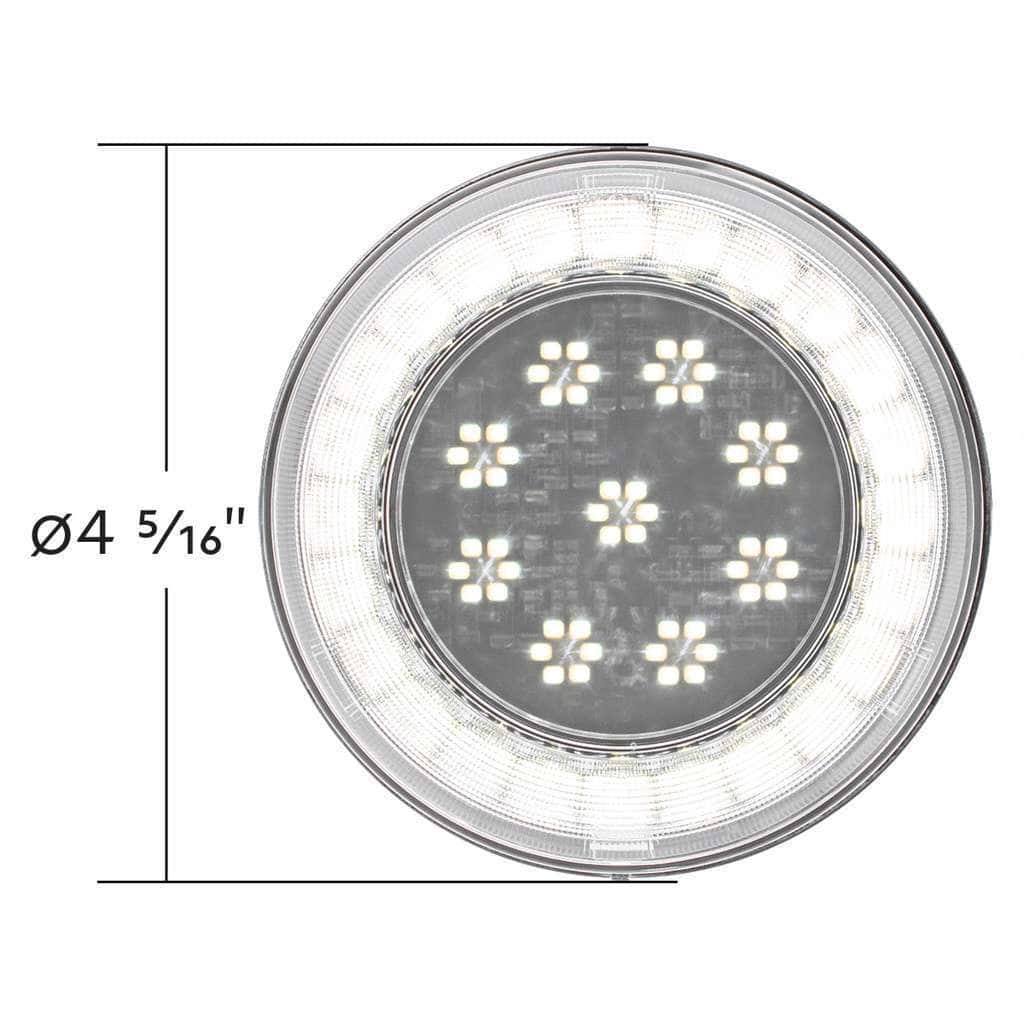 33 Led 4&Quot; Round Lumos Light S-Series (Back-Up) - White Led/Clear Lens 7 33 LED 4" Round Lumos Light S-Series (Back-Up) - White LED/Clear Lens