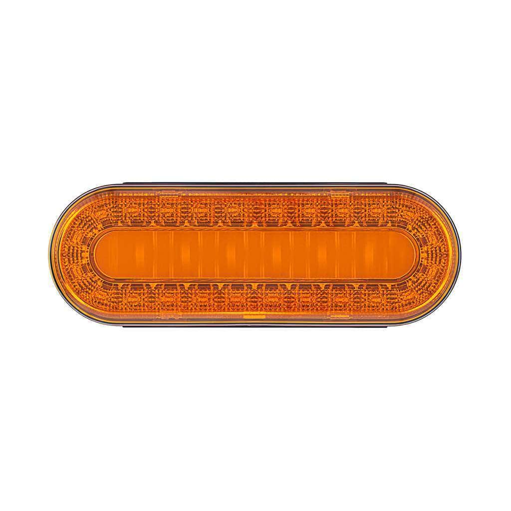 30 LED 6" Oval Lumos Light I-Series (Turn Signal) - Amber LED/Amber Lens