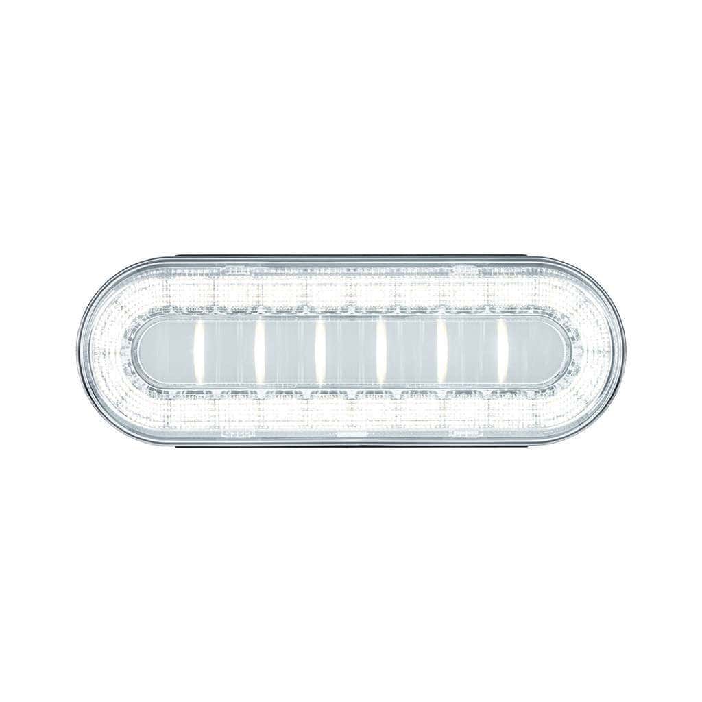 30 LED 6" Oval Lumos Light I-Series (Back-Up) - White LED/Clear Lens