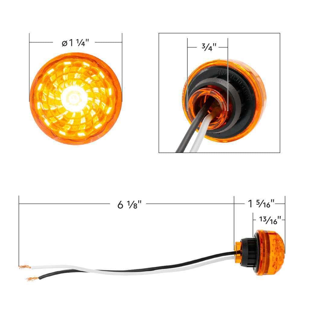 Large Windmill Style Led Penny Light – Amber 6 Large Windmill Style LED Penny Light – Amber